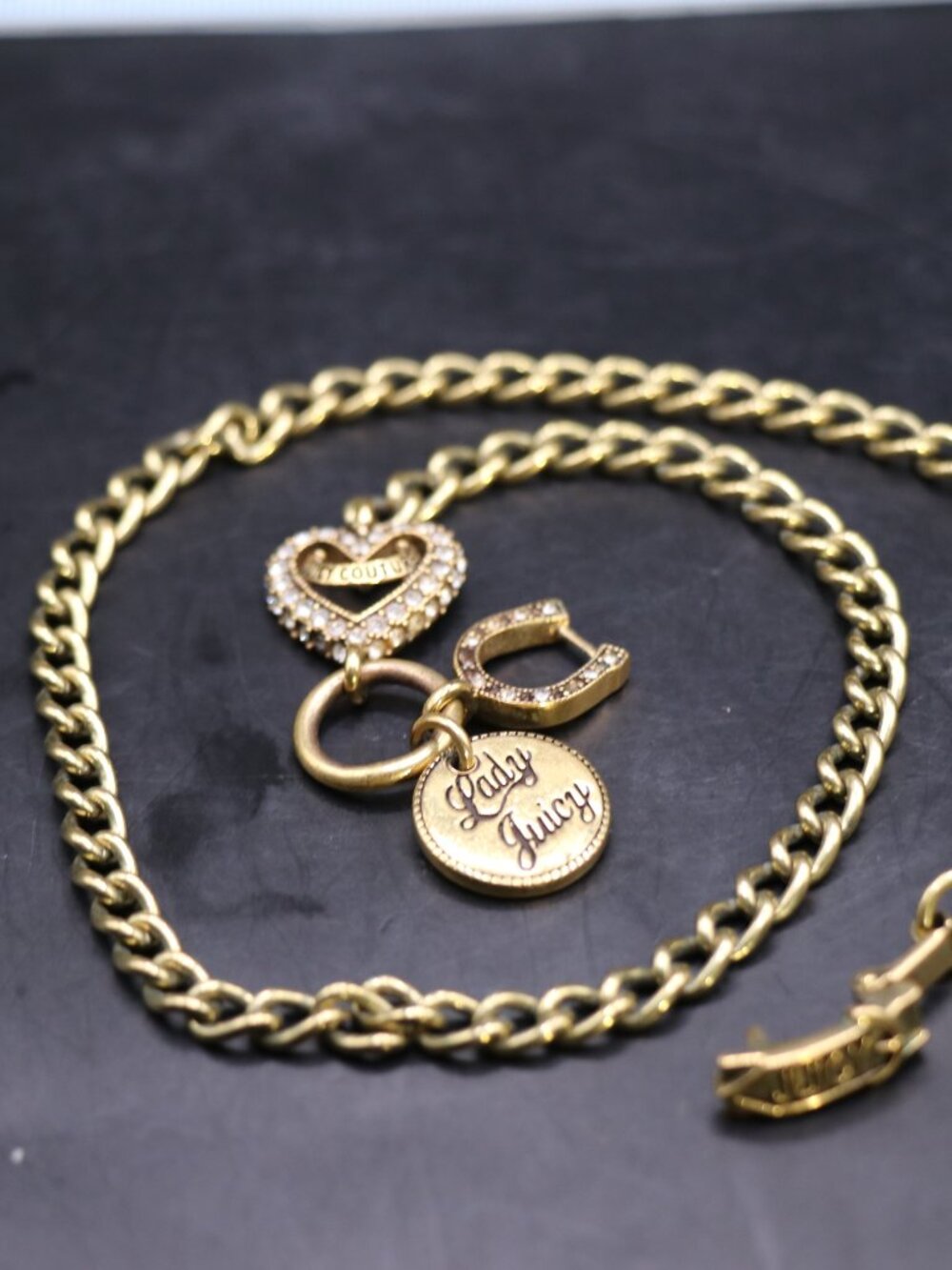 Vintage Juicy Couture Choker Necklace 30" - Picture 3 of 4